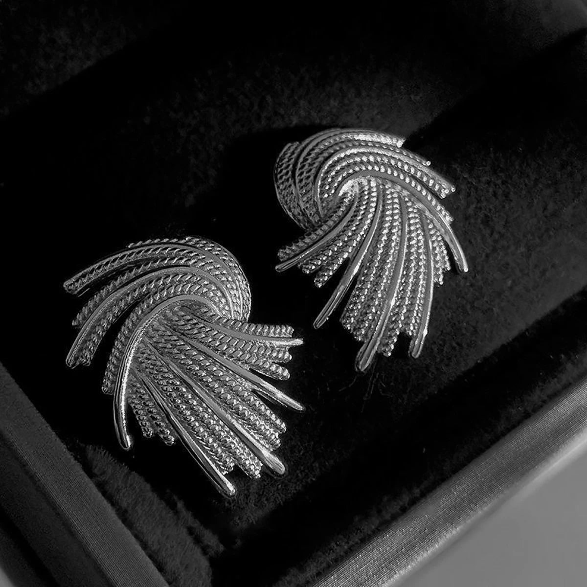 Luxe Spiral Drop Earrings