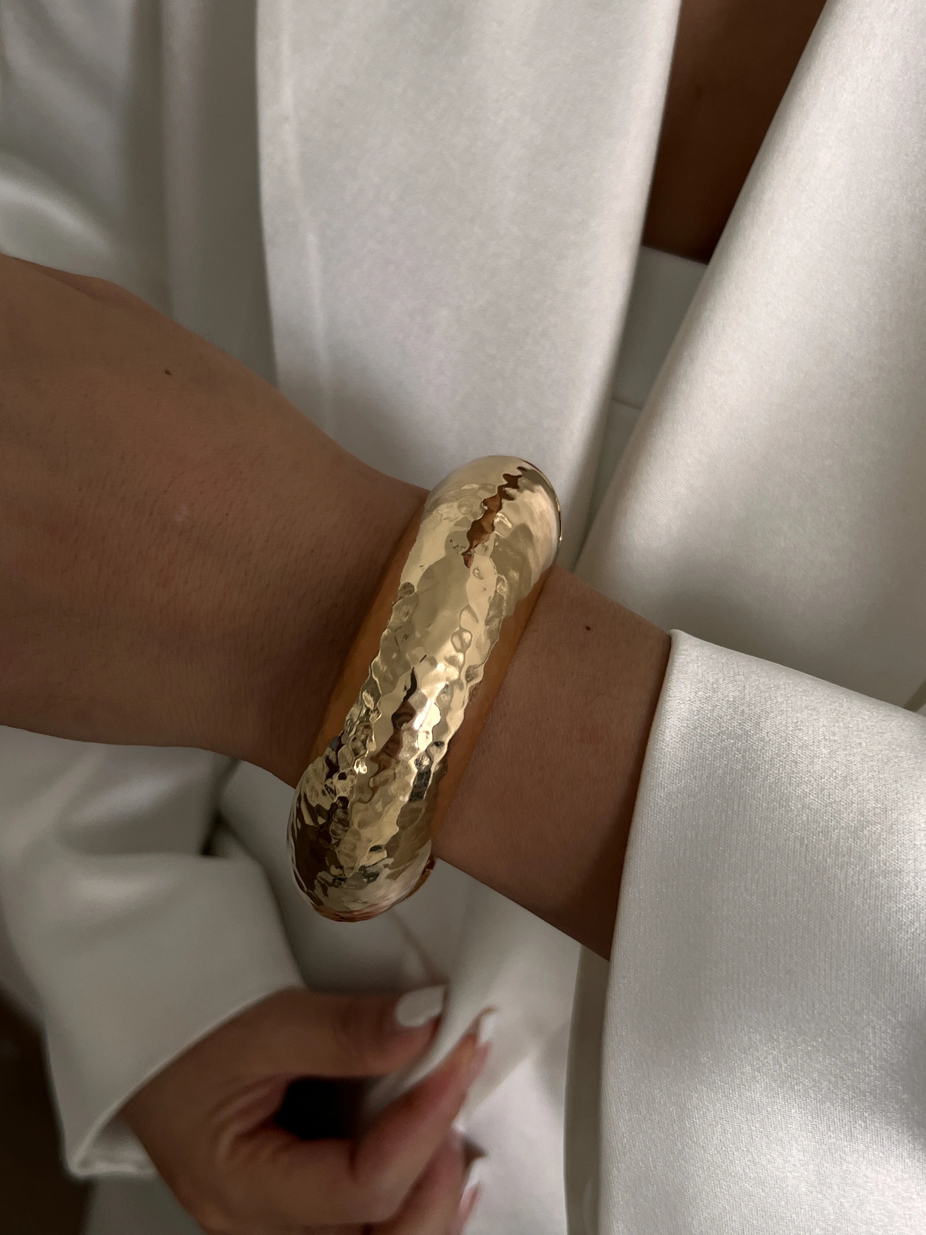 Golden Pearl Stack Cuff