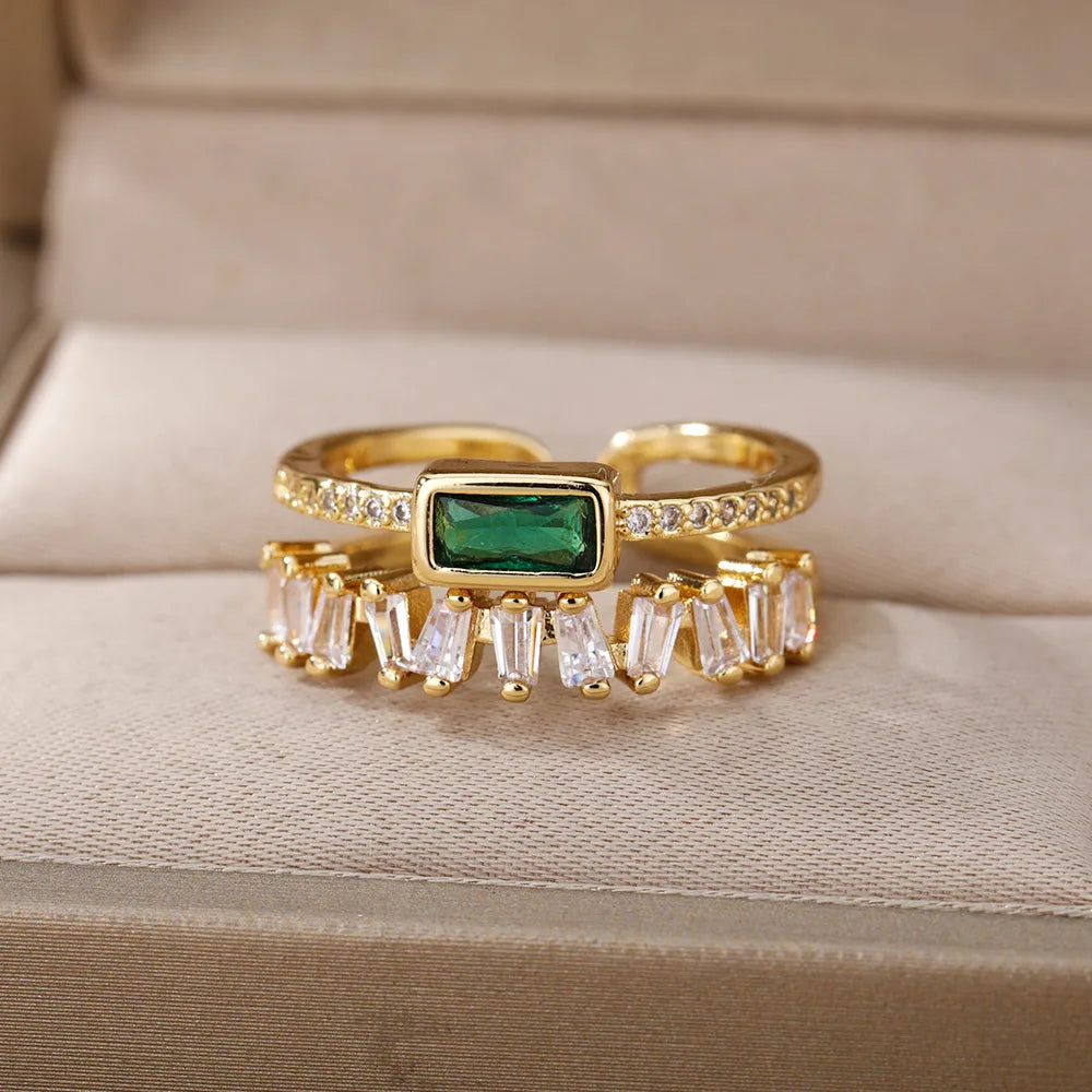 Serenity Double Band Ring