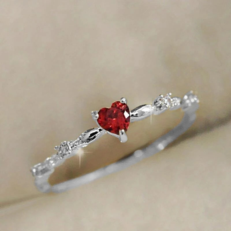 Ruby Heart Ring