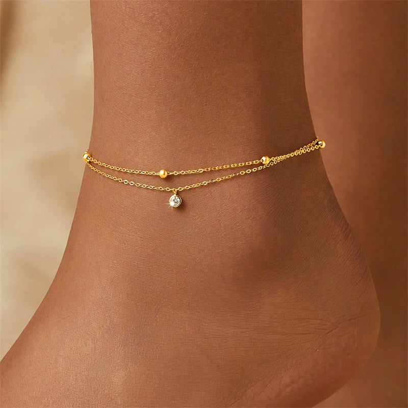 2-Layer Beading Anklet
