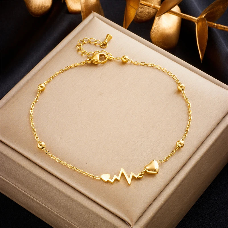 Heart Anklets