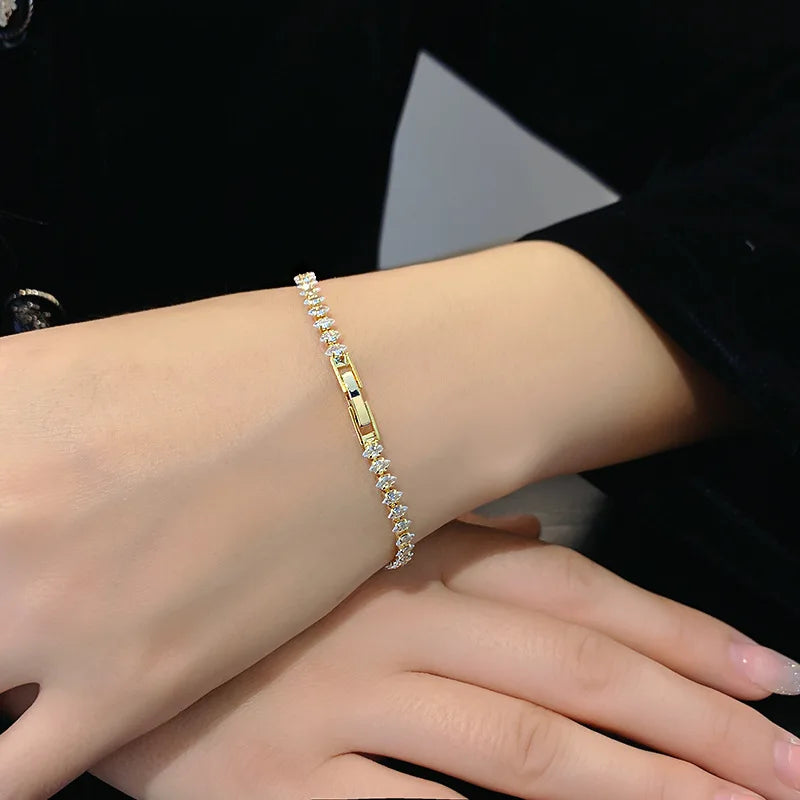 Crystal Geometric Bracelets