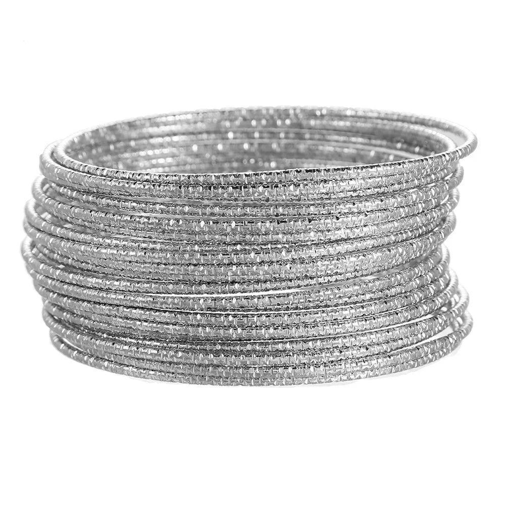 Boho Thick Gold Bangles