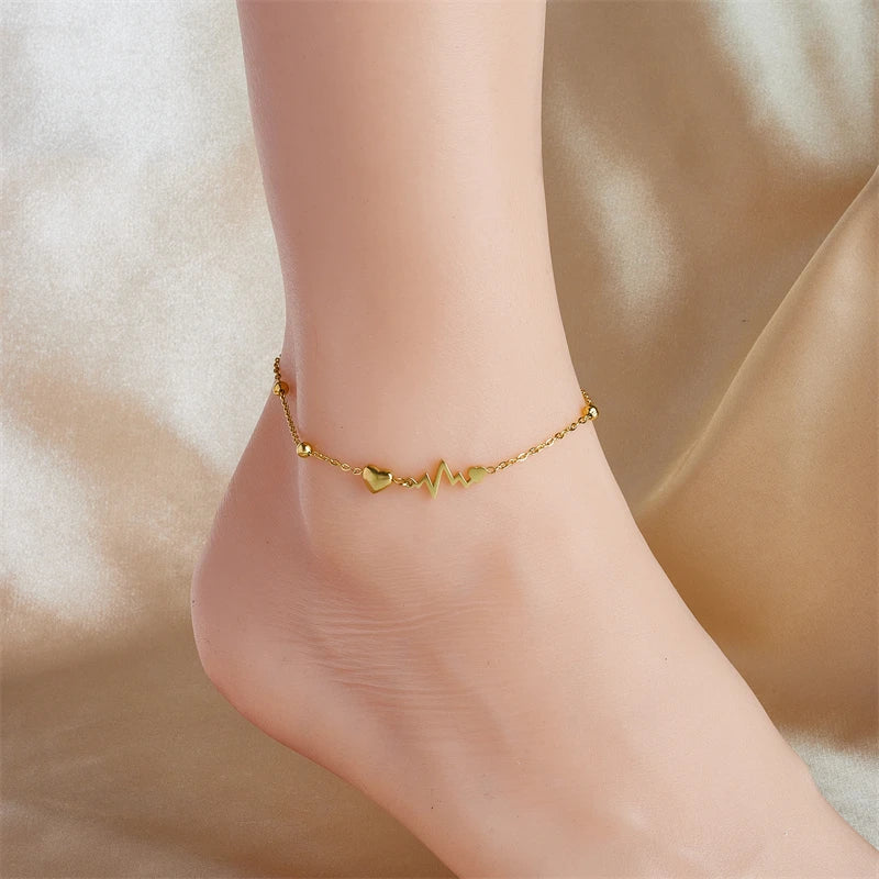 Heart Anklets