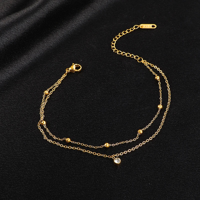 2-Layer Beading Anklet