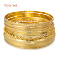 Boho Thick Gold Bangles