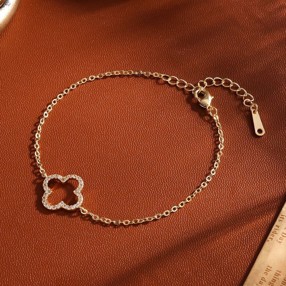 Four-Leaf Flower Bracelet