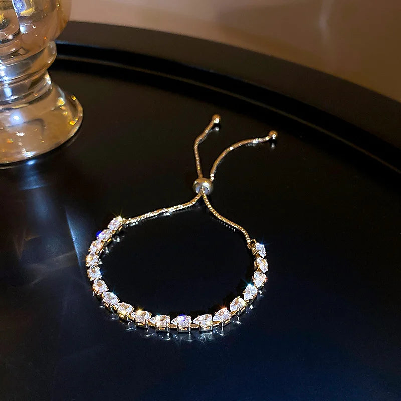 Adjustable Rhinestone Bracelet