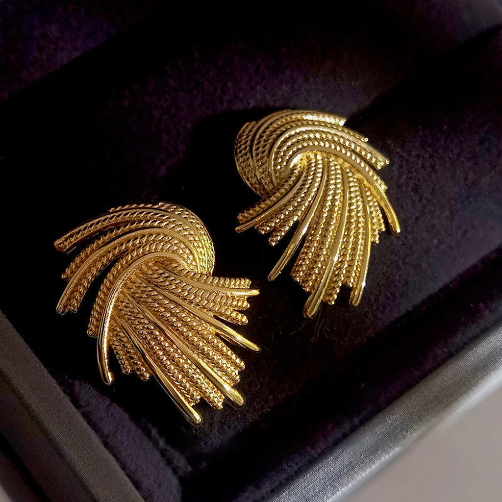 Luxe Spiral Drop Earrings