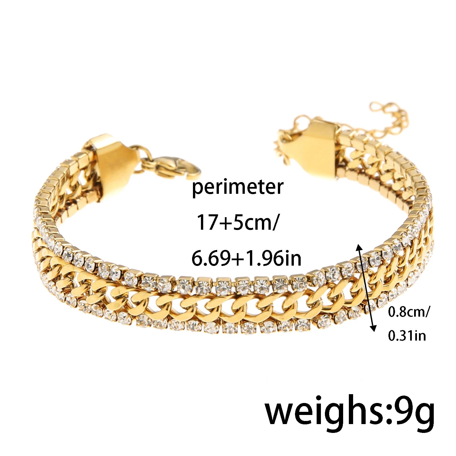 Tennis Bracelet with Cubic Zirconia