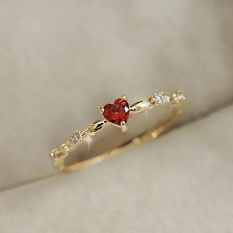 Ruby Heart Ring