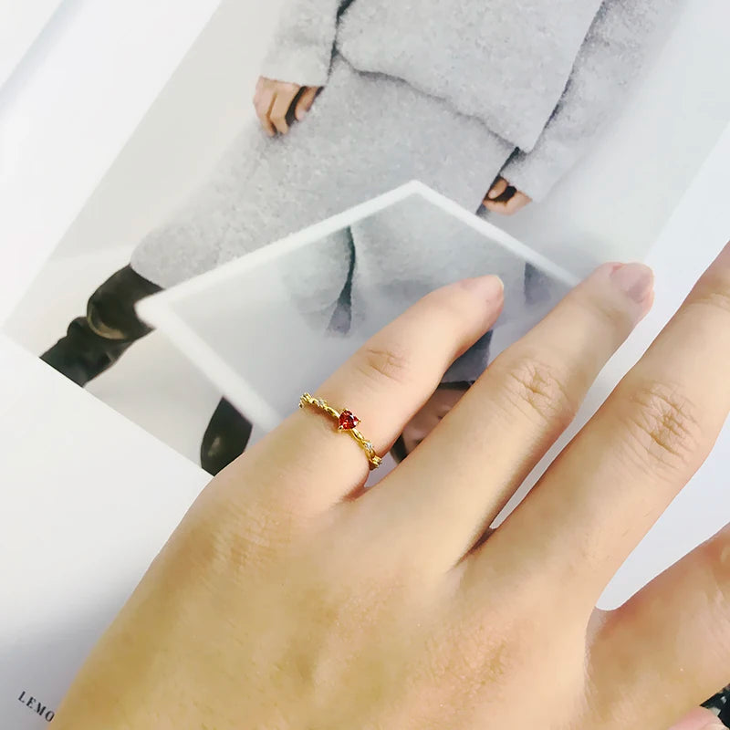 Ruby Heart Ring