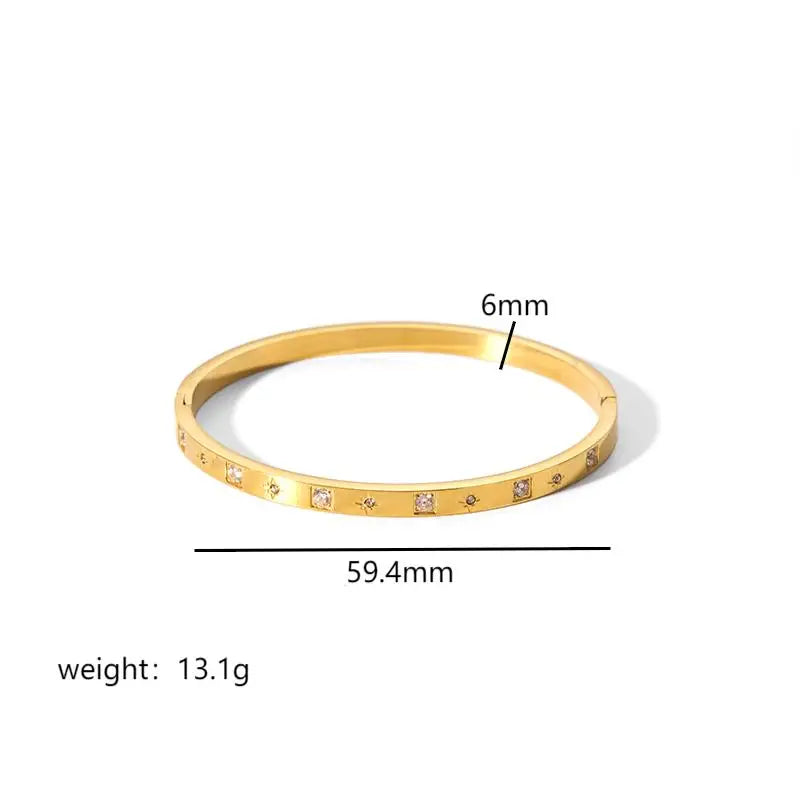 Minimalist Gold Bangle